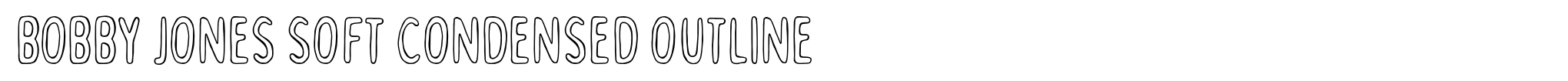 Bobby Jones Soft Condensed Outline image